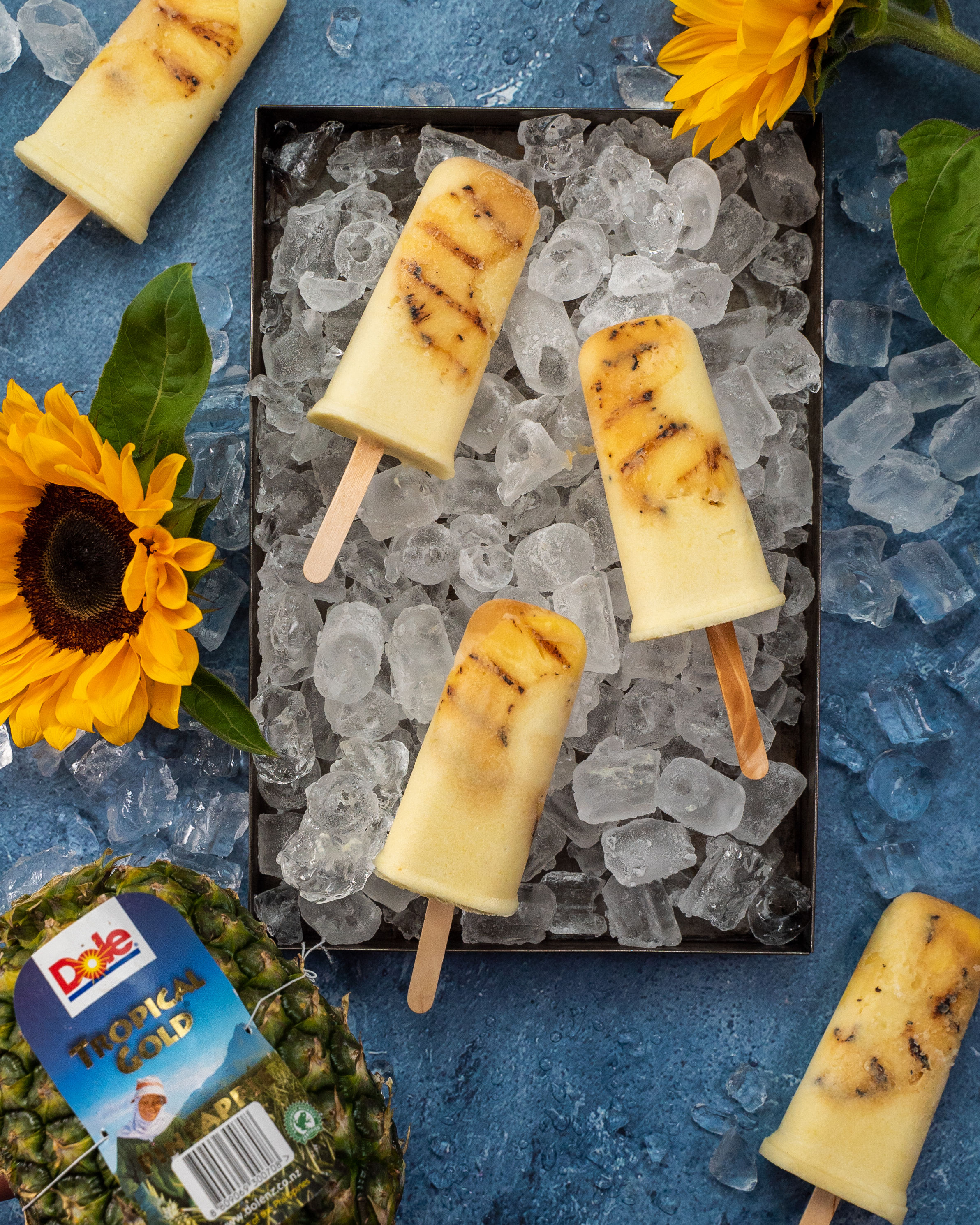 Dole NZ Grilled Dole Pineapple & Coconut Popsicles