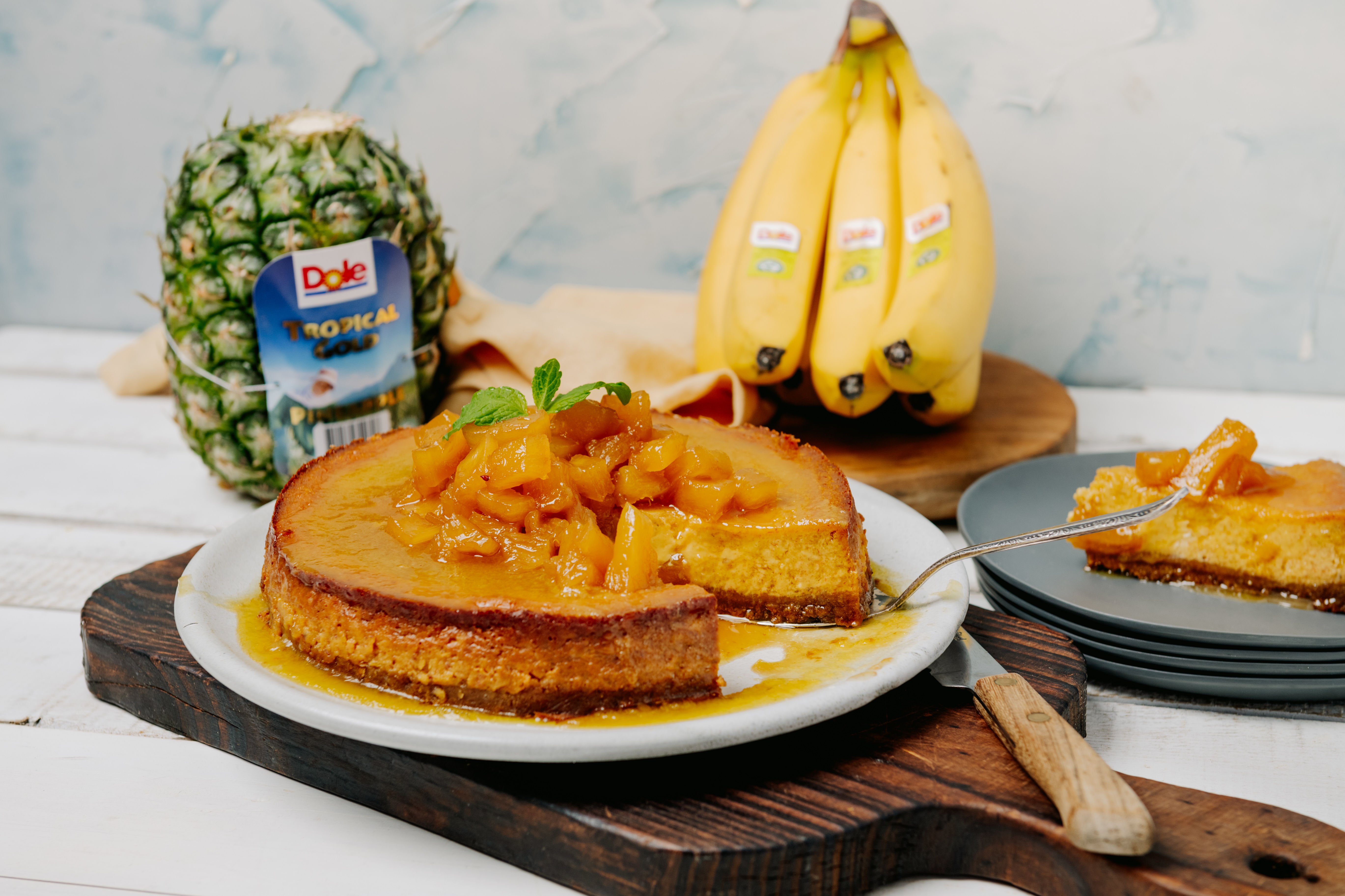 Dole NZ Dole Ginger, Banana and Pineapple Cheesecake