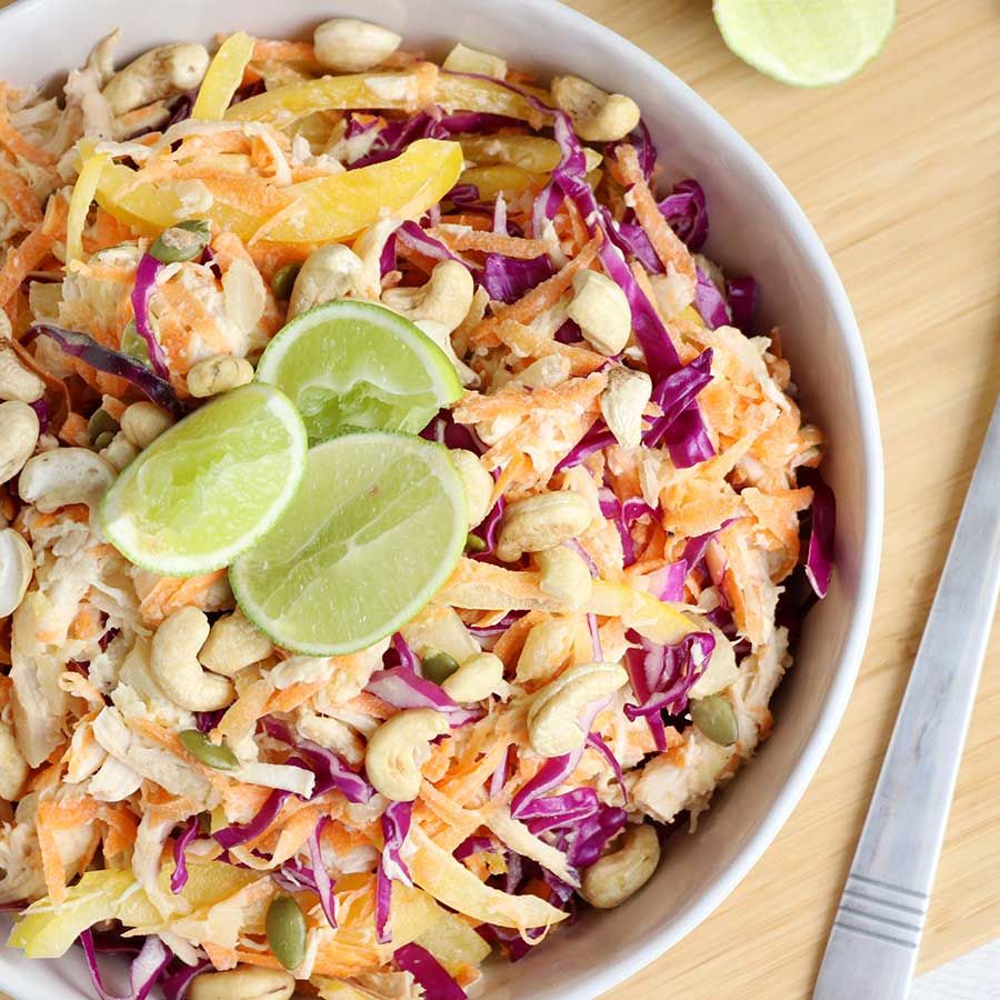 Dole NZ Chicken coleslaw with Dole pineapple mayo