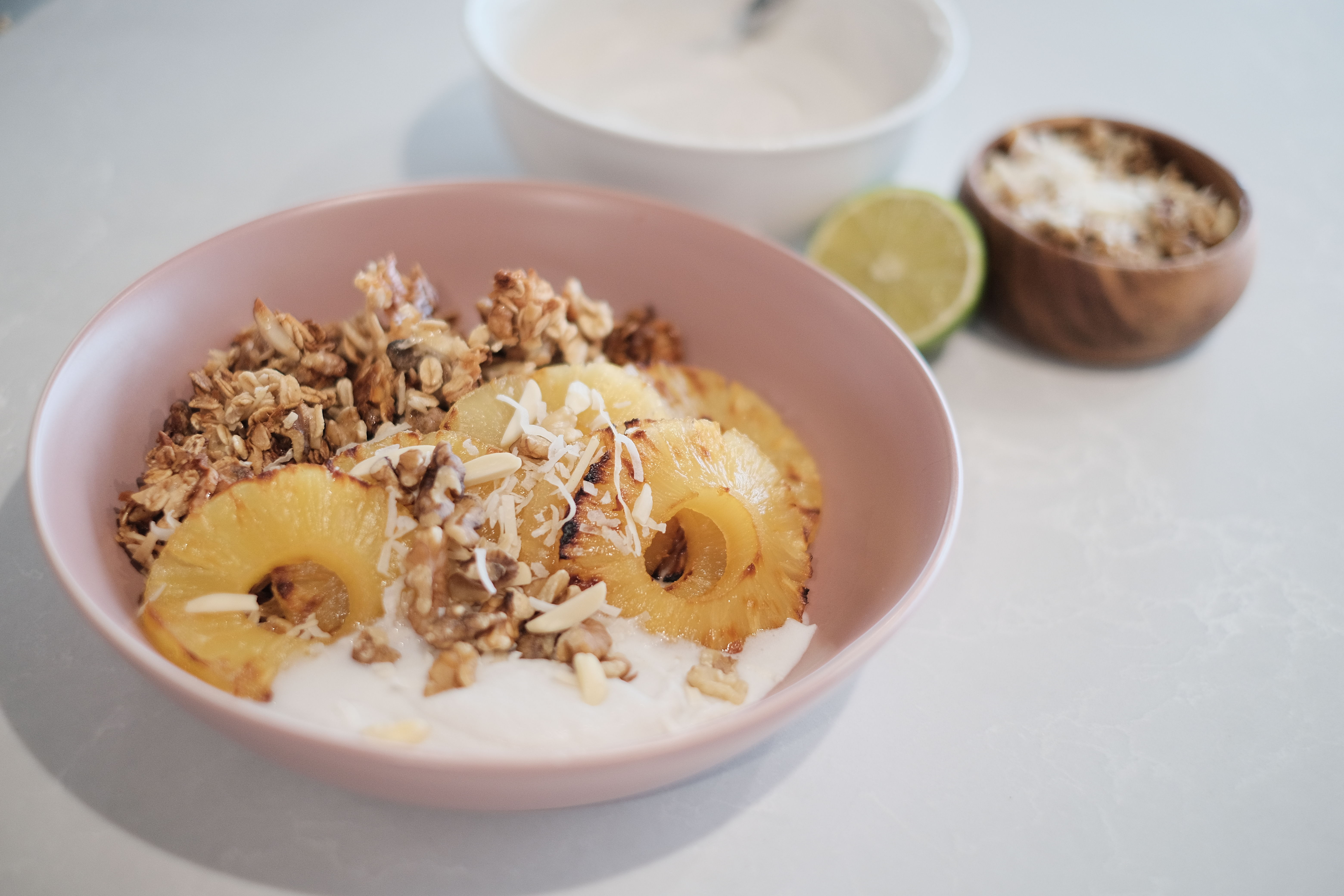 Dole NZ Sticky Pineapple Granola Bowls